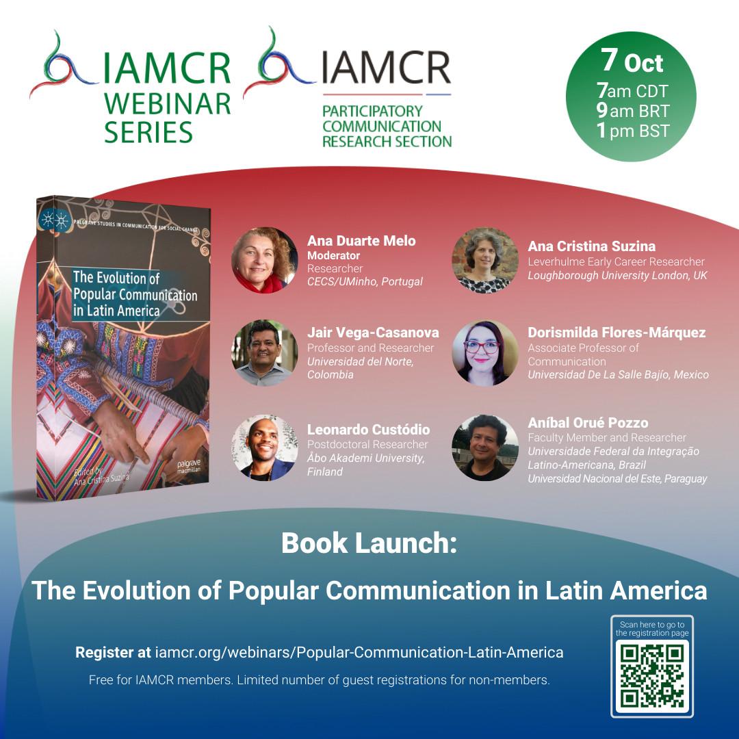 Flyer for The Evolution of Popular Communication in Latin America