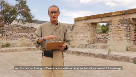 Photo: Renán Martínez Casas presenting from Oaxaca, Mexico