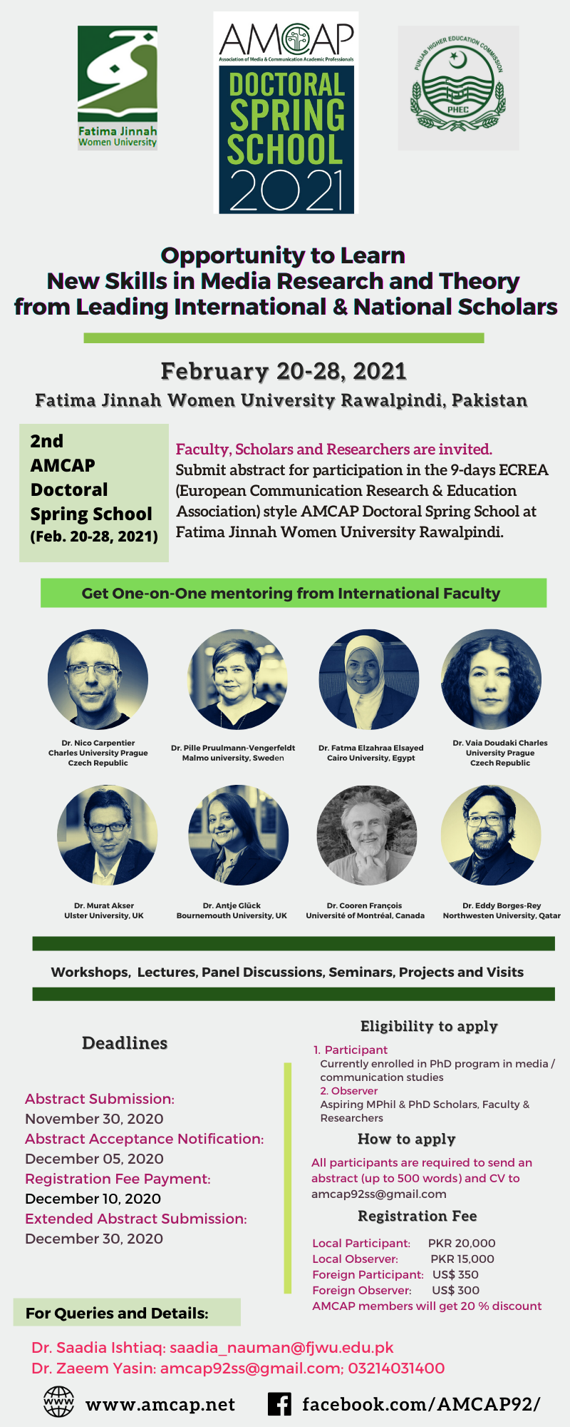 AMCAP Spring School 2021 AMCAP Spring School 2021