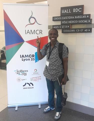 Emmanuel Essel at IAMCR 2023 in Lyon