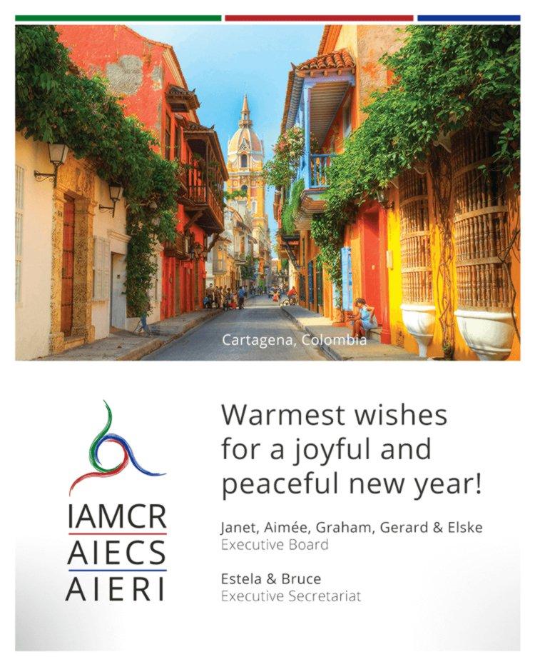 Cartagena was pictured in IAMCR’s 2017 New Year card