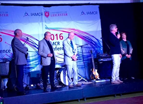 <i>IAMCR history was remembered in Leicester 2016 conference by three veterans: Jörg Becker (member since 1976), Cees Hamelink (since 1975) and Kaarle Nordenstreng (since 1966), moderated by Roger Dickinson and Janet Wasko.</i> IAMCR history was remembered in Leicester 2016 conference by three veterans: Jörg Becker (member since 1976), Cees Hamelink (since 1975) and Kaarle Nordenstreng (since 1966), moderated by Roger Dickinson and Janet Wasko.
